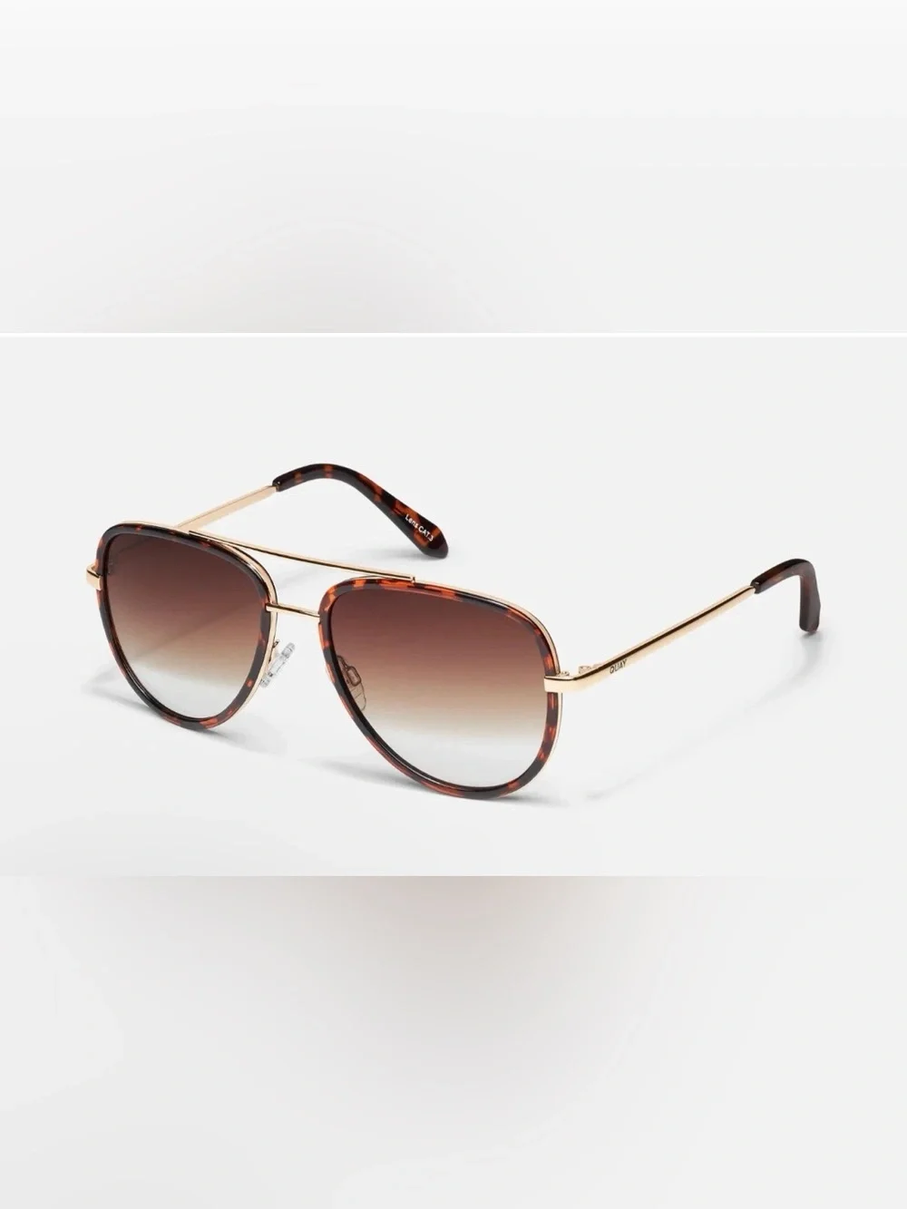 Quay Australia Sunglasses xJ Lo All In Mini Tort Brown Fade MINI Sunnies 37383